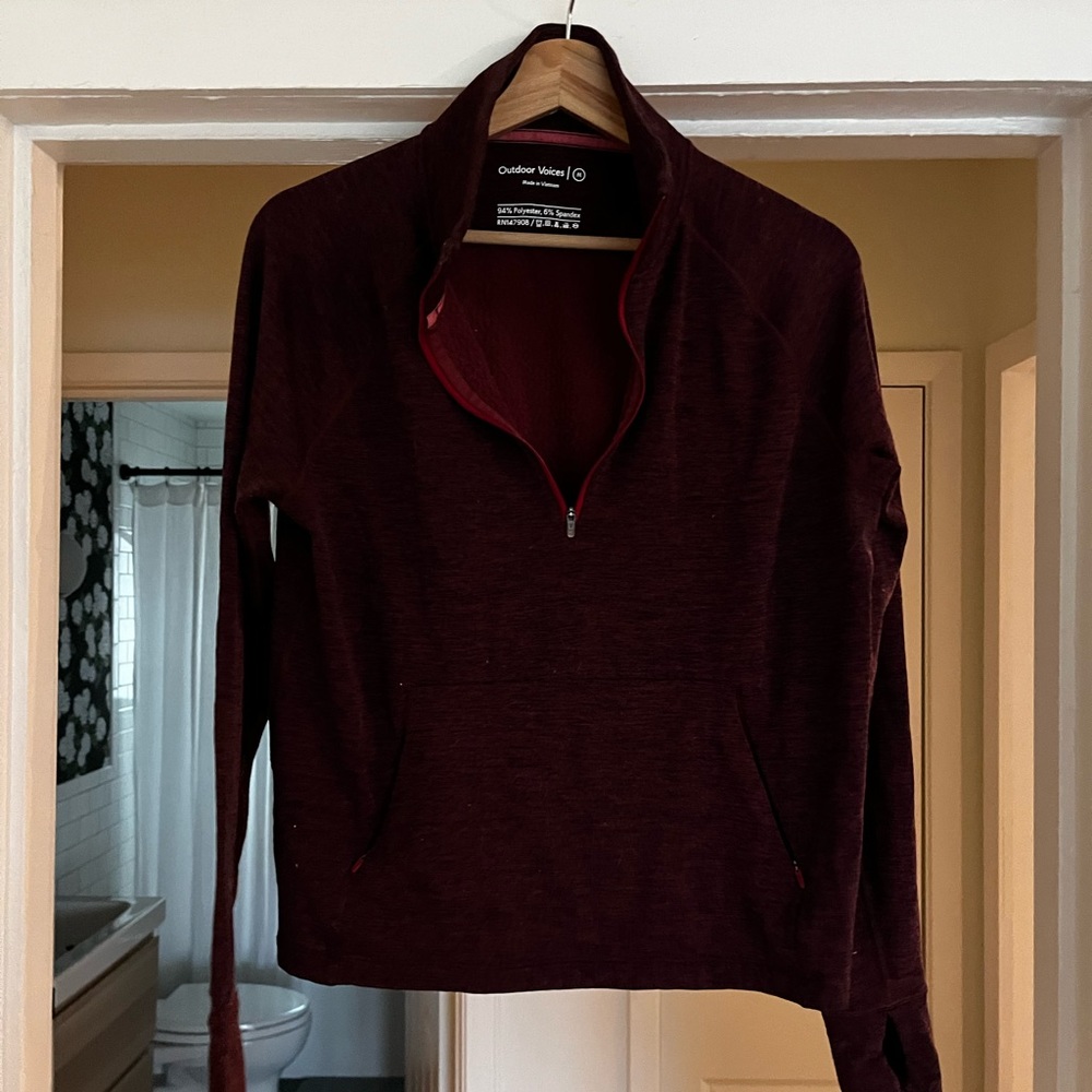 Outdoor Voices Maroon Pullover